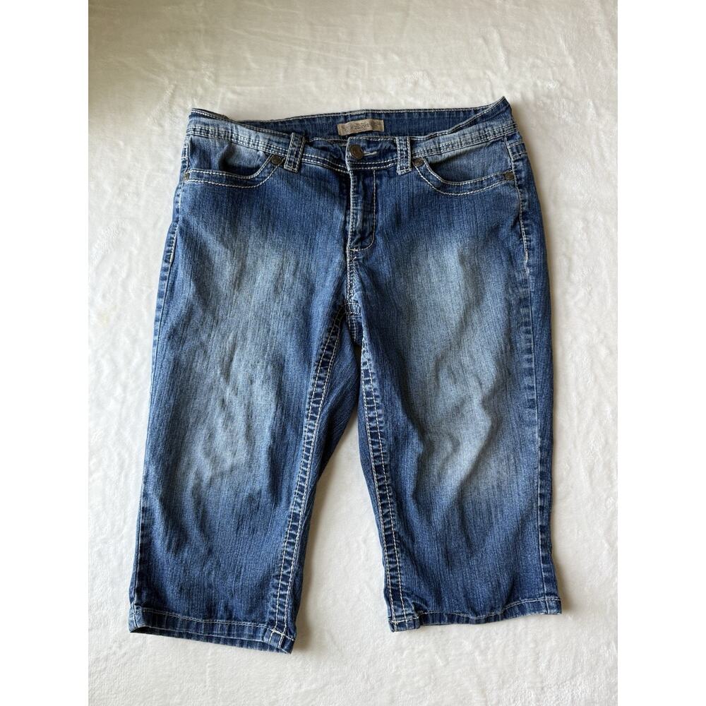 Nine West Vintage America Capri Women's Size 10/30 Blue Jeans Stretch Denim